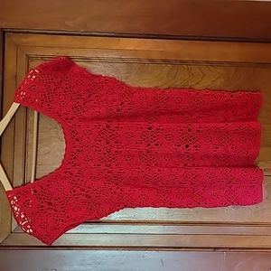 Hand-Crocheted Tunic Top